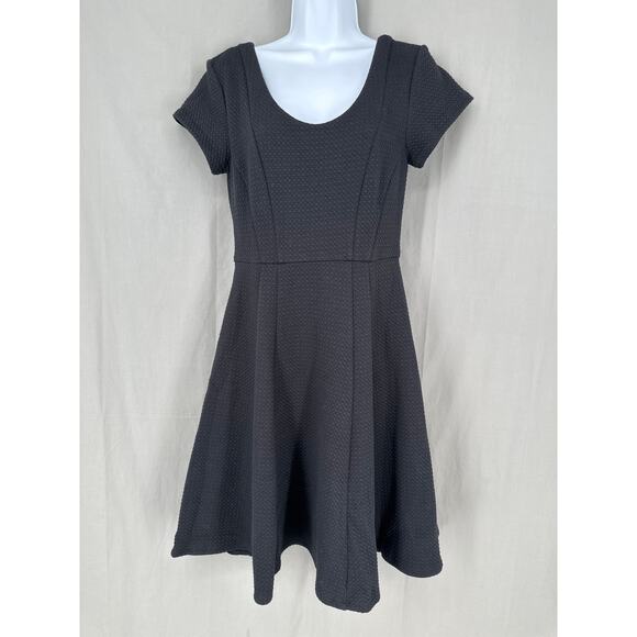 Maeve Anthropologie Dress Womens Small Black Mini Regina Knit Capsule Flowy - Picture 1 of 10